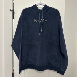USNA Navy Academy Corduroy Hoodie League 91 Collegiate Large NWT Corded Pullover